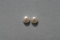 White Button, 7-7.5mm AAA Grade Pearls > Buttons