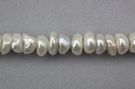 White Thick  Centre-Drilled Keshi, Medium : Other Pearl Shapes > Keshis