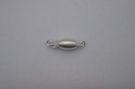 Rohm Clasp Olive 5x8mm Satin Silver : Findings > Rohm Clasps