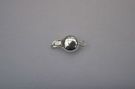 Rohm Clasp Button 8mm Polished Silver : Findings > Rohm Clasps
