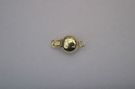 Rohm Clasp Button 8mm Polished Gold : Findings > Rohm Clasps
